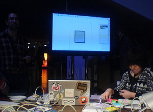 Image of an image, on screen @ transmediale2011 Image of an image, on screen @ transmediale2011